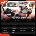 A-premium Passenger Side Manual Door Mirror Compatible With Hyundai Accent 2012-2017 Non-heated Folding Black Outside Rear View
