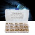 Knurled Brass Nuts Assortment Kit 450pcs Threaded Insert Embedment Fastening Accessories