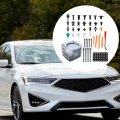 Hoypeyfiy 955pcs Car Retainer Clips Bumper With Fastener Remover Auto Push Pin Rivets Set Door Panel Replacement For Ford Gm
