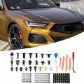Hoypeyfiy 955pcs Car Retainer Clips Bumper With Fastener Remover Auto Push Pin Rivets Set Door Panel Replacement For Ford Gm