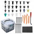 Hoypeyfiy 955pcs Car Retainer Clips Bumper With Fastener Remover Auto Push Pin Rivets Set Door Panel Replacement For Ford Gm