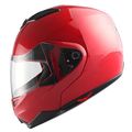 1storm Motorcycle Street Bike Modular Flip Up Dual Visor Sun Shield Full Face Helmet Glossyred X-small 