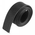X Autohaux Fiberglass Heat Wire Shield Sleeve High Temp Adjustable 3 2ft 20mm 4 Black For Car Loom Protection