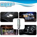 Hqrp 8-pack Ba15s Bayonet Base 66 Leds Led Bulb Cool White 6300k-7000k Lumen Compatible With John Deere Jd Ad2062r Parts