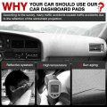 Autorder Dashboard Cover Mat For 1990-1995 Toyota 4runner Pickup Truck Accessories Upgrade Velvet Dash Sunshade Glare Uv Rays