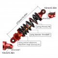 Motorcycle Rear Shock Absorber 270mm 980lbs 10mm Hole Damping Suspension Adjustable Spring Damper For 70cc 90cc 110cc 125cc