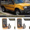 Vipmotoz Full Led Strip Front Side Marker Lights Fender Parking Lamps Compatible With 2001-2004 Nissan Xterra Chrome Housing