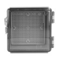 Transparent Hinged Cover Ip67 Junction Box For Outdoor Use Abs Plastic Enclosure With Mounting Plate Versatile Applications