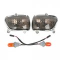Tcmt Abs Smoked Front Turn Signal Lights Blinker Fits For Honda Gold Wing Gl1800 2001-2017 F6b 2013-2017