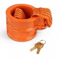 Abn Rv Kingpin Locking Cuff Gooseneck Coupler Lock 2 7in Diameter Anti Theft King Pin Locks For 5th Wheel Semi Trailer