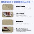 Car Center Console Lid Armrest Seat Box Cover Protector Replacement Microfiber Leather For Toyota Prius 2004-2009 Beige