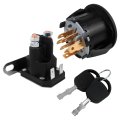 Ignition Switch 175442 With 7 Terminals 2 Keys And 725-04439a Starter Solenoid 12v For Husqvarna Lth2042a Lth2042b Lth2042c 