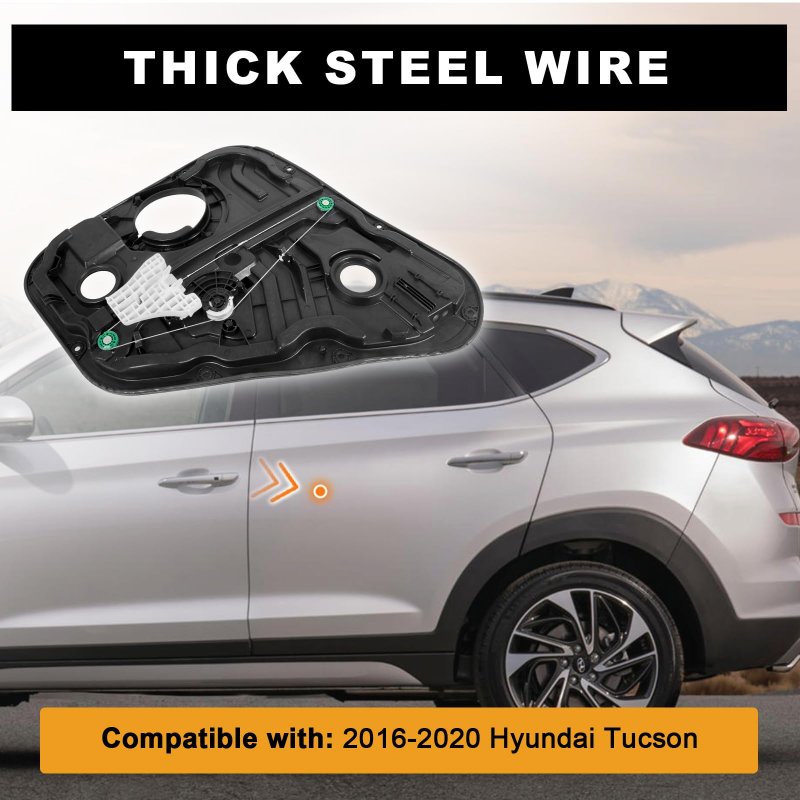 Autobaba Rear Left Window Regulator 83471-d3001 For Hyundai Tucson 2016-2020 Motor Not Included