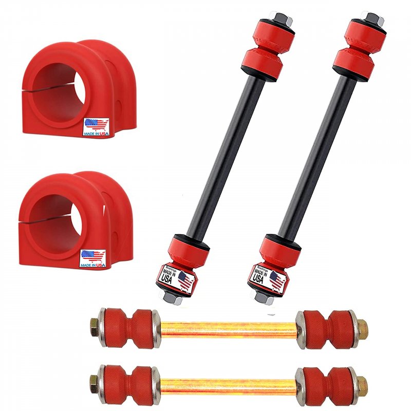 6pc Front Rear Sway Bar Links Bushings Fits 2002-2005 Ford Explorer Mountaineer 29 30mm