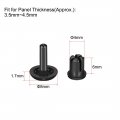 Uxcell Push Clip Rivet 4mm X 6mm Pcb Circuit Panel Nylon Fastener Black 50 Pcs