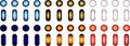 Stickertalk Brand Groovy Gradient Apple Watch Button Dots Stickers 