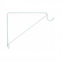 National N224-501 White Baked Enamel Shelf Rod Bracket