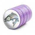 Stripped Bass Fishing Valve Stem Caps For Tire Rim Wheel Aluminum Purple