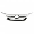 Hecasa Front Grille For 2019-2021 Honda Pilot Grill W Chrome Trim Plastic Black Silvery Replacemant Ho1210158 71150tg7a50