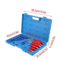 12-pc Mechanics Slotted Screwdriver Box Set With -thru Handle Shaft Kit