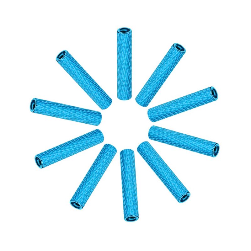 M3x25mm Aluminum Standoff With Mesh Texture Column Spacer For Rc Airplane Fpv Quadcopter Cnc Sky Blue 10pcs