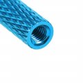 M3x25mm Aluminum Standoff With Mesh Texture Column Spacer For Rc Airplane Fpv Quadcopter Cnc Sky Blue 10pcs