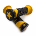 Sport Bike Dirt Star Gel Style H Grips Yellow For Aprilla Bmw Ducati Triumph Yamaha Kawasaki Suzuki Polaris Offroad 7 8 Left 1 