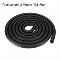 Uxcell Foam Rubber Seal Weather Strip 18mm Diameter 3 Meters Long Black