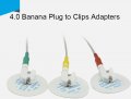 4 0 Banana Cable Adapter Shift To Clamp 10pcs Body Condition Activity Tracker Connecting Bag Converter Head Electrodes Test