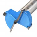 Uxcell Forstner Wood Boring Drill Bit 20mm Dia Hole Saw Carbide Alloy Steel Tip Round Shank Cutting For Hinge Plywood Tool Blue