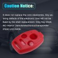 4 Buttons Keyless Entry Remote Key Fob Shell Case Kit For Honda Cr-v Pilot Civic Accord With Mini Screwdriver Red