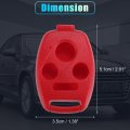 4 Buttons Keyless Entry Remote Key Fob Shell Case Kit For Honda Cr-v Pilot Civic Accord With Mini Screwdriver Red