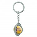 Graphics More Mike The Fighting Tiger Lsu Keychain Spinning Round Chrome Plated Metal