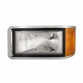 Left Driver Side Halogen Headlight For Newmar London Aire 2000 To 2003 Chrome Housing With Clear Lens And Bulbs Included 