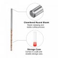 Uxcell Twist Drill Bit 3mm Jobber Nanoscale Titanium Coated K35 Tungsten Carbide Straight Shank 80mm Length For Drilling
