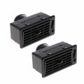 Teamwill 2pcs Black Car Truck Rv Atv Heat Ac Air Exhaust Vent Dash Ventilation Outlet 
