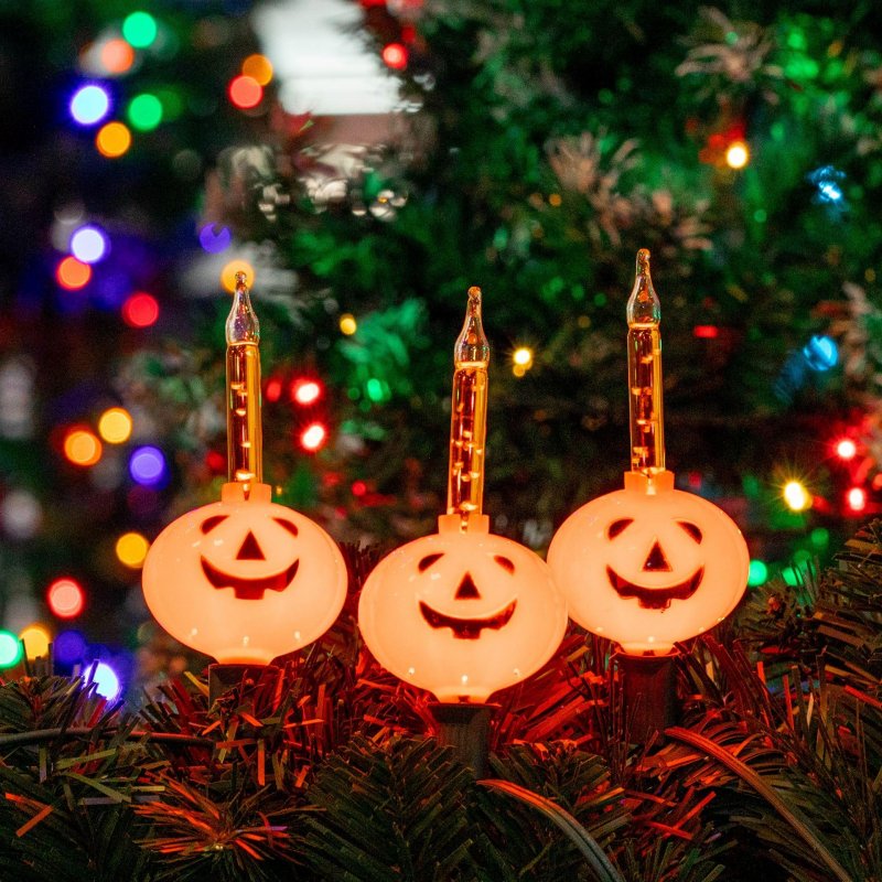 Novelty Lights 3 Halloween Pumpkin Bubble Light Replacement Pack Orange Liquid