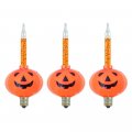 Novelty Lights 3 Halloween Pumpkin Bubble Light Replacement Pack Orange Liquid 