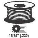 Screen Retainer Spline Ribbed Black 15 64 In 230 250 Ft Roll For Metal And Fiberglass Screening