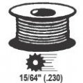 Screen Retainer Spline Ribbed Black 15 64 In 230 250 Ft Roll For Metal And Fiberglass Screening