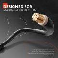 A-premium Ignition Spark Plug Wires Compatible With Ford Mustang 2007 2008 2009 2010 4 0l 6-pc Set