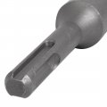 Uxcell 25mm Tip 350mm Length Chrome Steel Round Shank Masonry Hammer Drill Bit