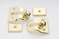 Window Vent Lock 2 Pack In Polished Brass Set Of 10 