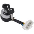 Key Start Ignition Switch For Wen Power Pro Electric P55310 P55340 Generators 6 Wire Blade Single Plug Flush Mount Metal 