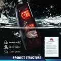 Tail Lights Assembly Pair For Chevy Silverado 2003-2006 Rear Light Lamp Smoke Left And Right With Harness Dark Lens