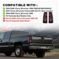 Tail Lights Assembly Pair For Chevy Silverado 2003-2006 Rear Light Lamp Smoke Left And Right With Harness Dark Lens