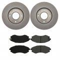 A-partrix Front Disc Brake Pads And Rotors Kit Fits Kia Magentis Optima 2001 2002 