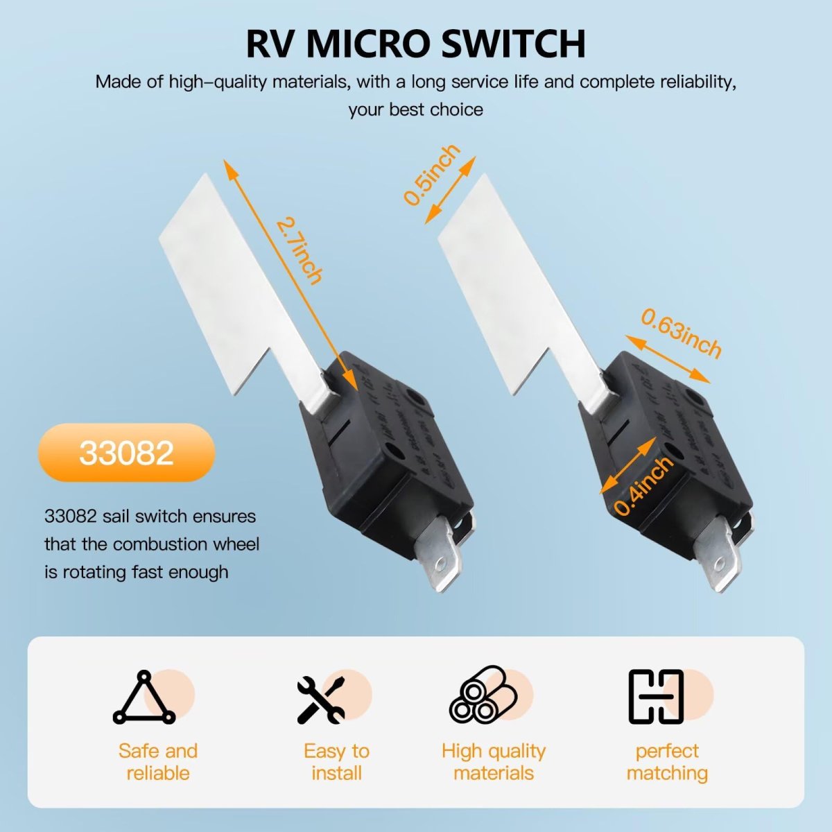 2x Sail Switch Replacement For Atwood Rv Camper Furnace Dfmd Series After 72489156 Dfmd25111 Dfmd25121 Dfmd25131 Dfmd25141