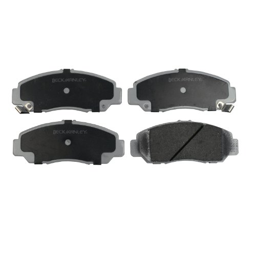Premium Asm Brake Pad 085-1766 Ceramic Rear Disc Pads Precision Cut With Bonded Shims For Noise Reduction Post Cured No Break