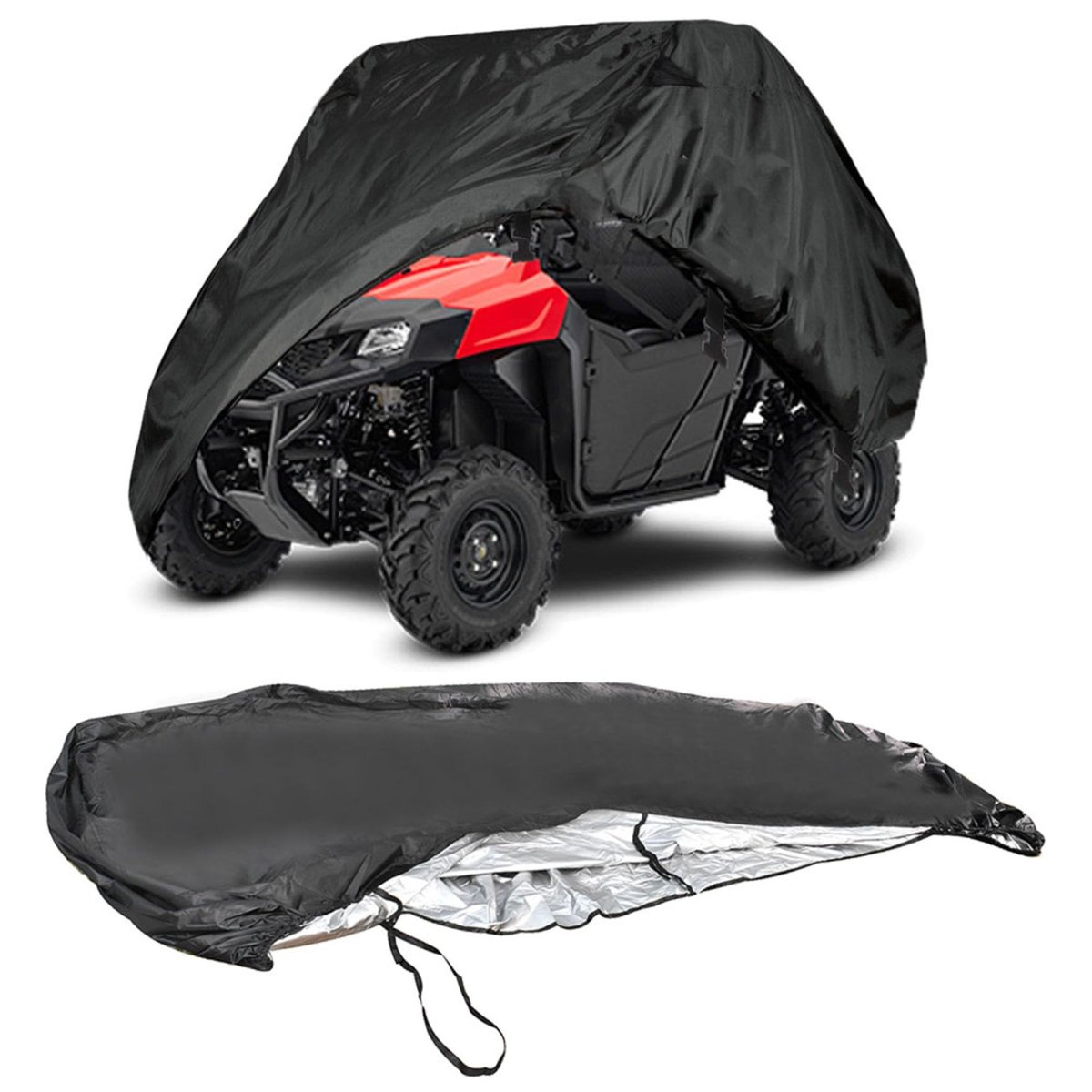 Waterproof Utility Vehicle Cover For Honda Pioneer 500 700 4 Deluxe Black Utv Storage